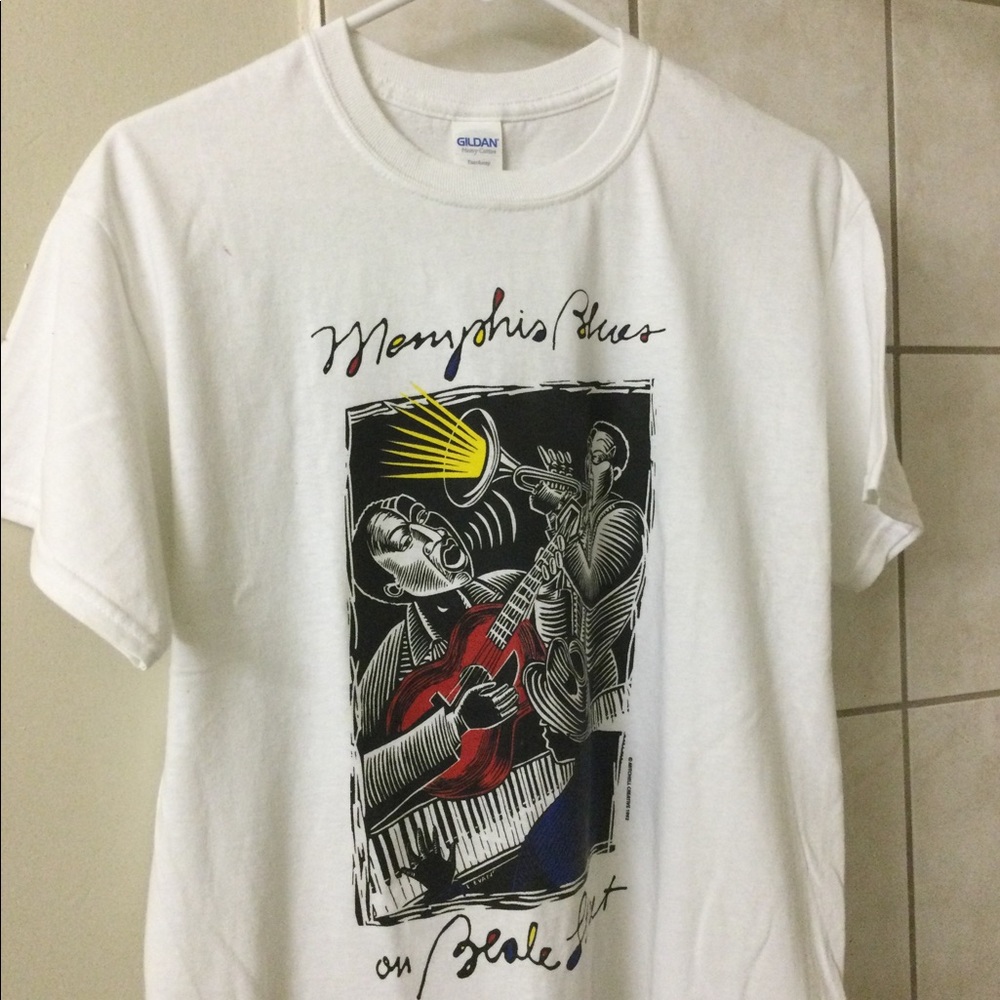 MEMPHIS BLUES Vintage 90s Men’s T-Shirt ❤️